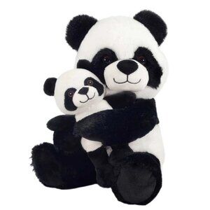 Plush 10" Panda Mommy & Baby